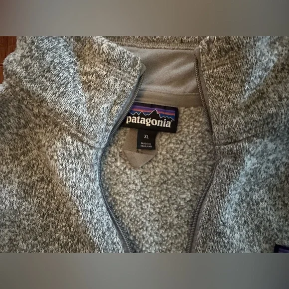 SOLD ON XPOST Like 🆕 Patagonia Women's 1/4 Gray/Birch White Better Sweater. XL. - Picture 4 of 10